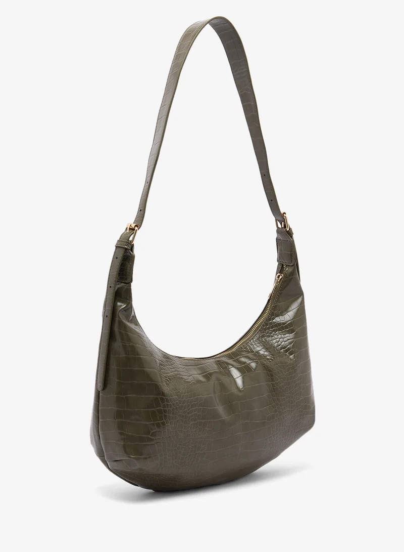 جلاموروس حقيبة كتف جلد تمساح